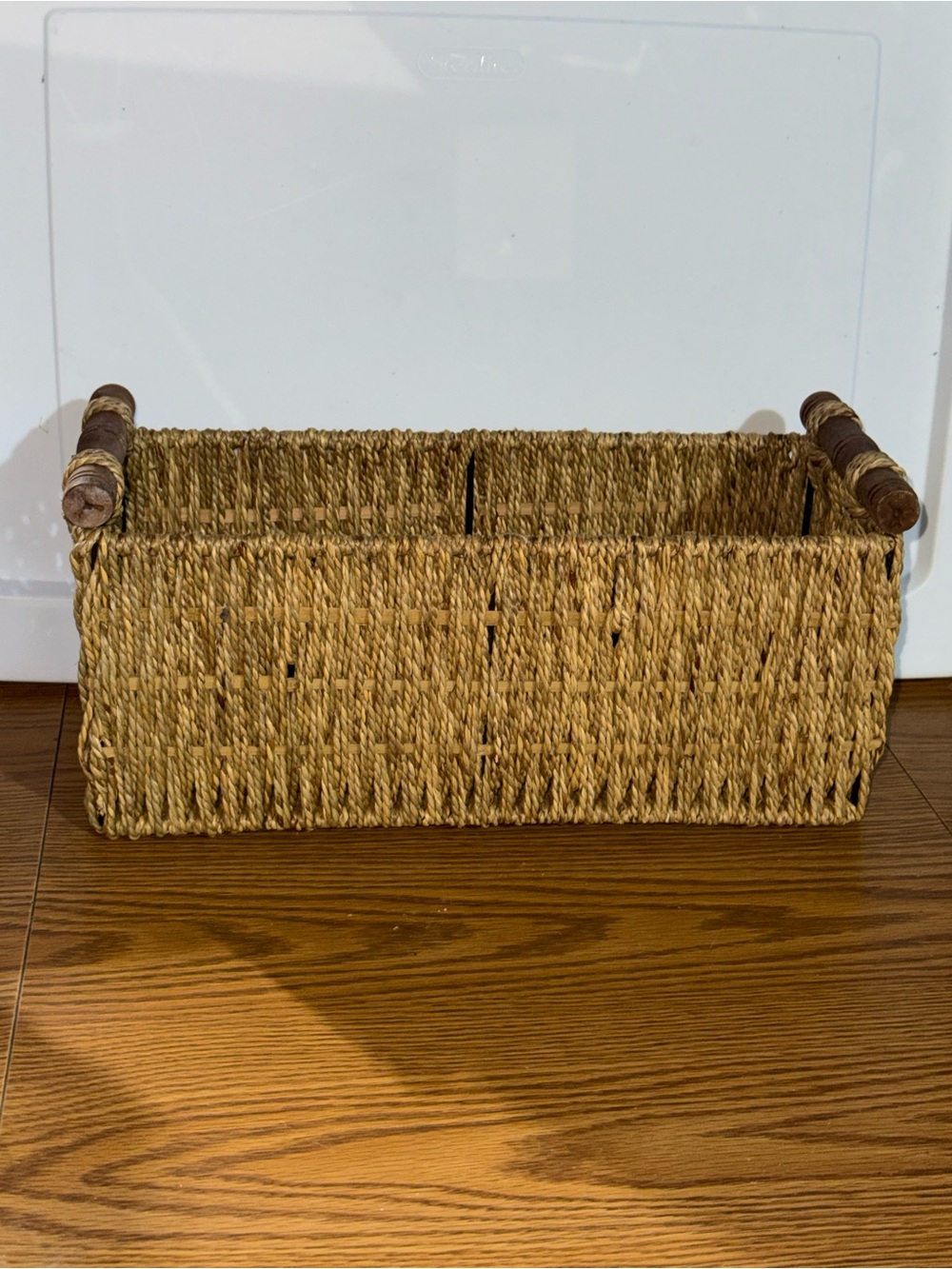 Thirty one long rectangle basket two handles